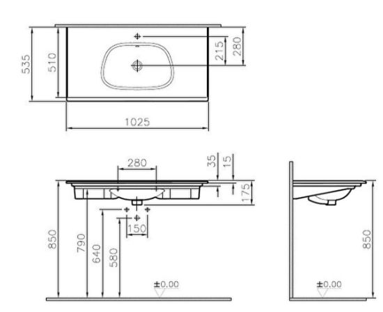 Image de Frame lavabo (Beige mat)