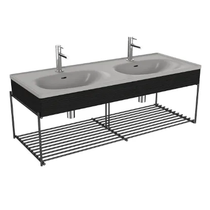 Image de Equal Meuble Lavabo 130 (Noir)