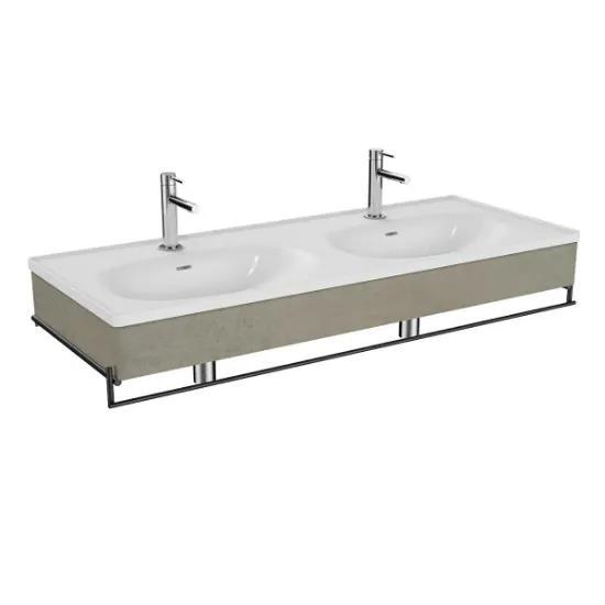 Image de Equal Meuble Lavabo 130 (Gris pierre)