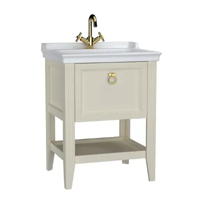 Image de Valarte Meuble Lavabo 65 (Blanc crème mat)