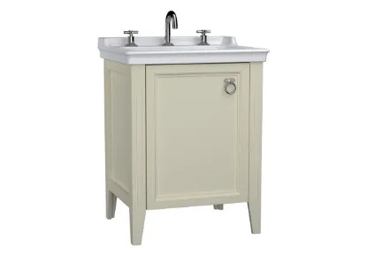 Image de Valarte Meuble Lavabo 65 (Blanc crème mat)