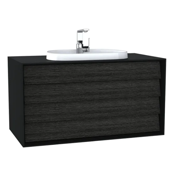 Image de Frame Meuble Lavabo 100 (Noir mat)