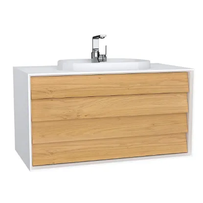 Image de Frame Meuble Lavabo 100 (Blanc mat) 