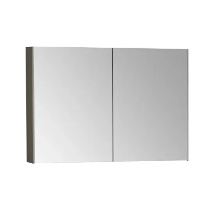 Image de Basis Meuble à miroir 100 (Gris chrome)