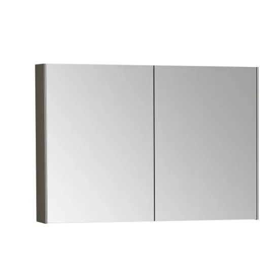 Image de Basis Meuble à miroir 100 (Gris chrome)