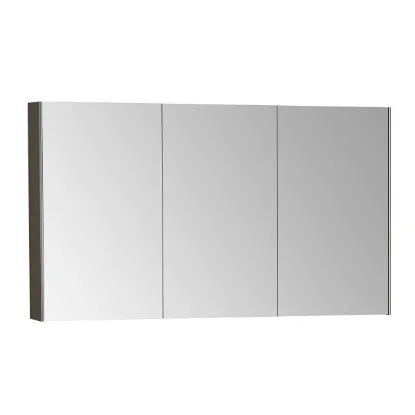 Image de Basis Meuble à miroir 120 (Gris chrome)