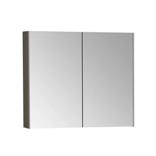 Image de Basis Meuble à miroir 80 (Gris chrome)