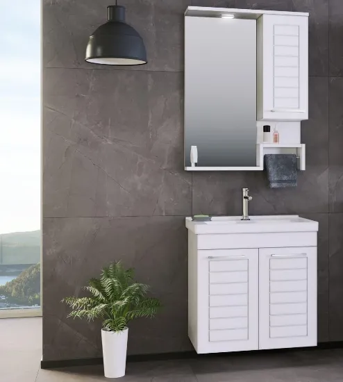 Image de Orka Perge 65 Cm Banyo Dolabı Takımı