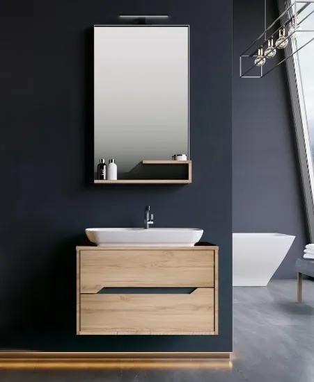 Image de Orka Galia 80 cm Legnano Banyo Dolabı Takımı 