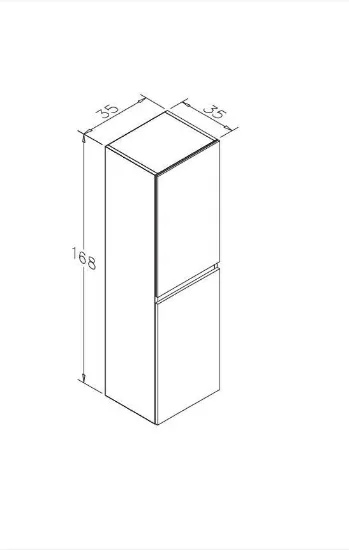 Image de Orka Terme 60 Cm Kaşmir Taş Banyo Dolabı Takımı Ve Boy Dolabı