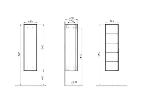 Image de Frame Meuble rangement 40 (Noir mat)