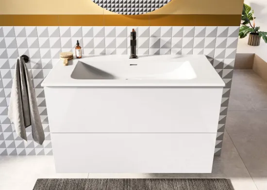 Image de Metropole Pure Meuble Lavabo 100 (Blanc brillant)