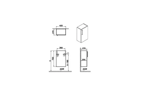 Image de Root Unité basse 40 (Chêne naturel)