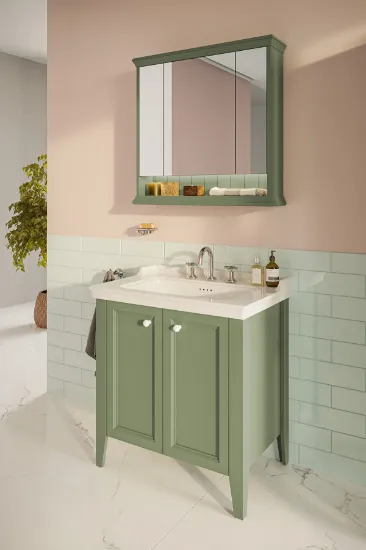 Image de Valarte Neo Meuble Lavabo 80 (Vert mélèze)