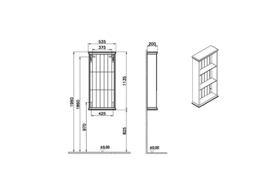 Image de Valarte Neo vitrine ouverte 55 (Vert)