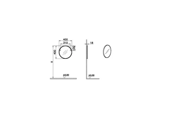 Image de Sento Kids miroir ronde 40 (Orange)