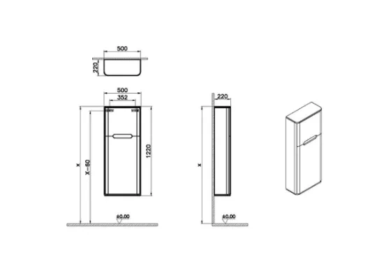 Image de Sento Armoire haute (Vert fjord mat)