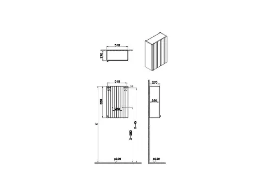 Image de Root Groove Unité supérieure 55 (Bleu marine mat)