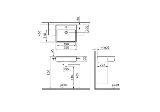 Image de Archiplan Lavabo (Terra Rosa)