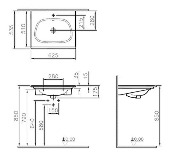 Image de Frame lavabo (Beige mat)