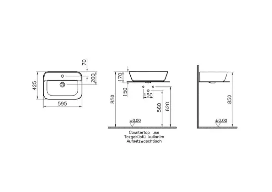 Image de Geo lavabo (Noir mat)