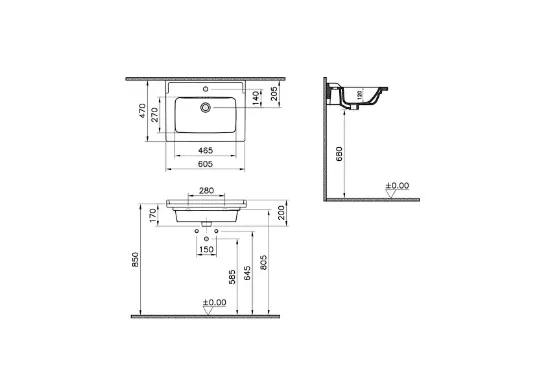 Image de Integra Classic lavabo (Blanc)