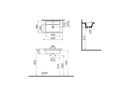 Image de Integra lavabo 60 (Blanc)