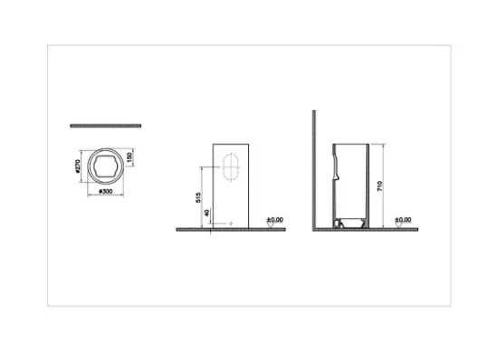 Image de Liquid Piedestal colonne lavabo 