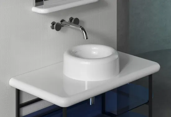 Image de Liquid lavabo encastré 40 (Blanc)