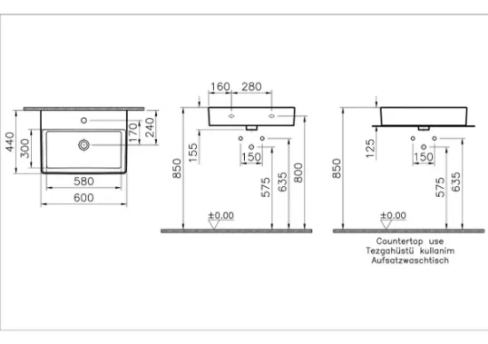 Image de Nuo lavabo 60 (Blanc)