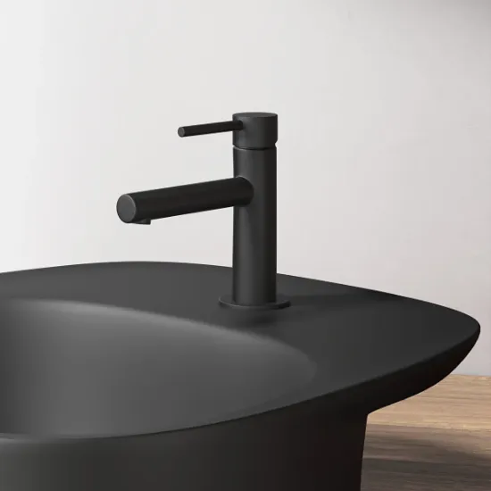 Image de Plural Monobloc lavabo (Noir mat) 