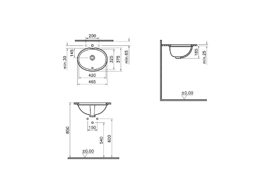 Image de S20 lavabo 42 (Blanc)