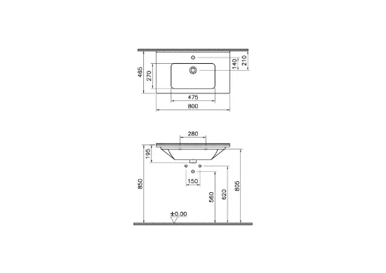 Image de S50 Vanity Basin (Blanc)