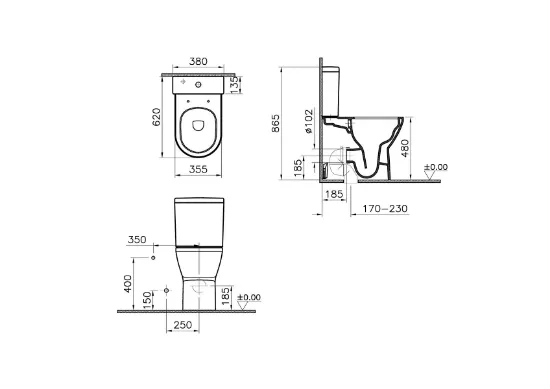 Image de Pack WC Integra 62 (Blanc)