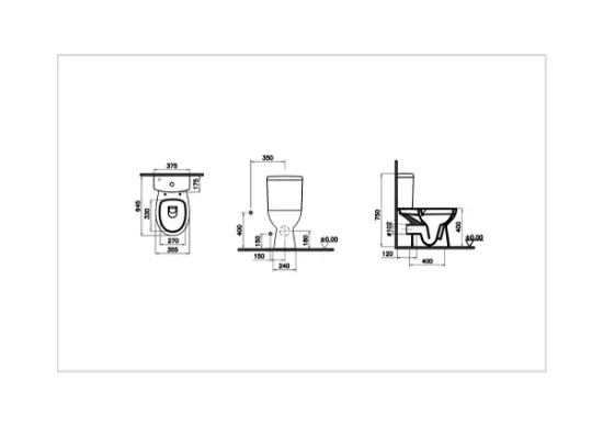 Image de Pack WC S20 Round  63 (Blanc)