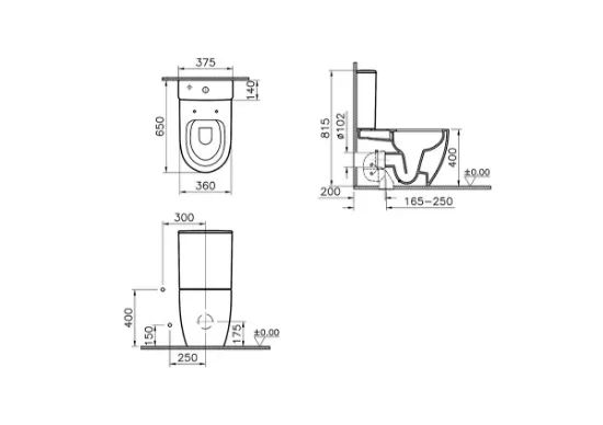 Image de Pack WC Sento 65 (Blanc)