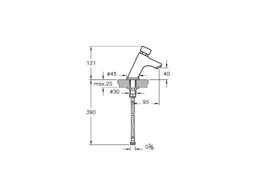 Image de Aquatouch Mitigeur lavabo (Chromé)