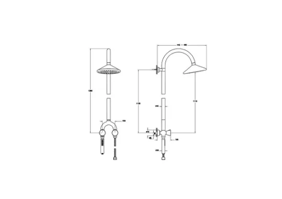 Image de Liquid Tom Dixon Termostatik Duş Sistemi