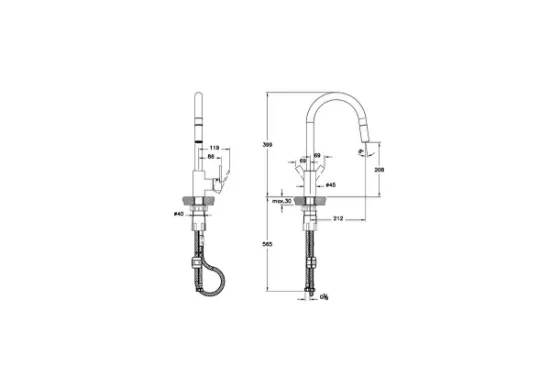 Image de Masterline Pull-Down Eviye Bataryası