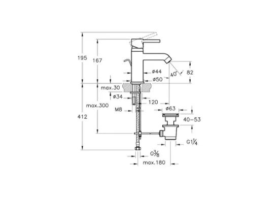 Image de Minimax S Mitigeur lavabo (Chromé)