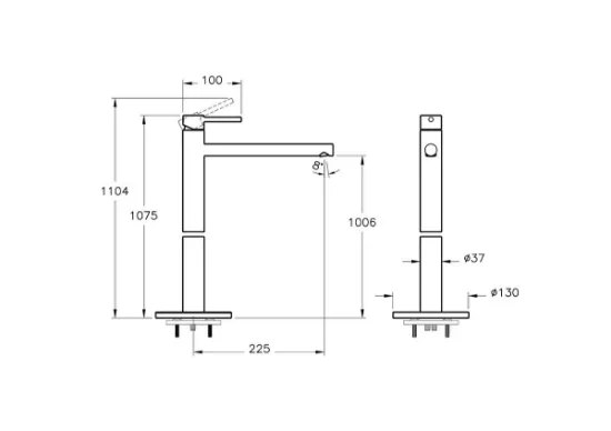 Image de Origin Mitigeur lavabo (Noir mat)