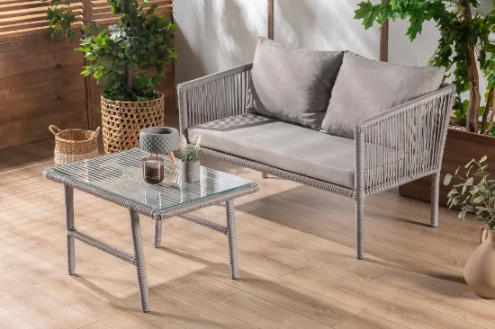 Image de Vavrattan Berlin Mini Köşe Takımı, Açık Gri