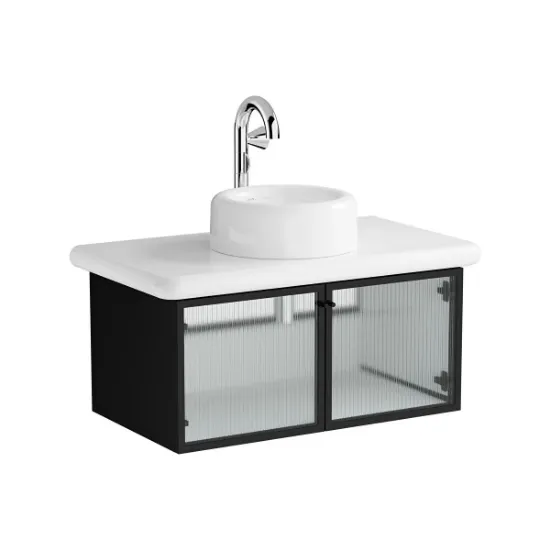 Image de Liquid Meuble Lavabo 100 (Verre cannelé)