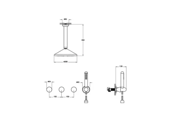 Image de Liquid Ankastre Duş Seti