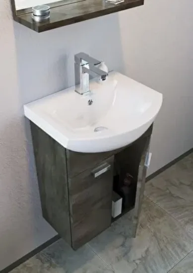 Image de Orka Soma 45 Cm Mini Beyaz Banyo Dolabı Takımı