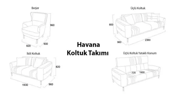 Image de Havana Koltuk Takımı