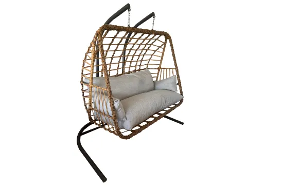 Image de BELLA SWİNG RATTAN ÇİFT KİŞİLİK SALINCAK, KAHVERENGİ 