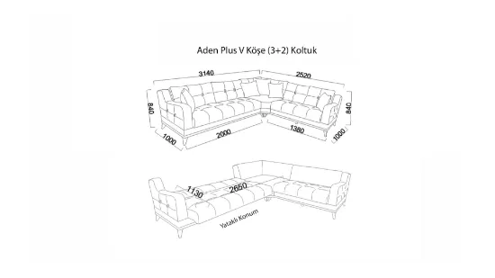 Image de Aden Plus V Köşe (3+2) Koltuk