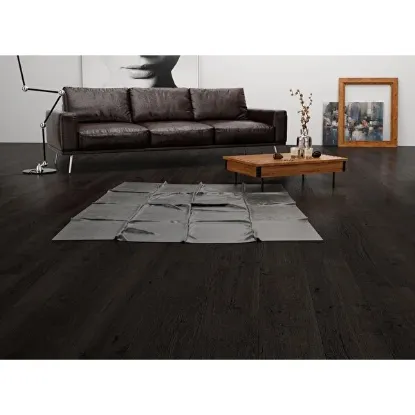 Image de Çamsan Laminant Derzli Parke 10mm Platinum Antrasit Meşe 2105+8cm Pervaz+şilte