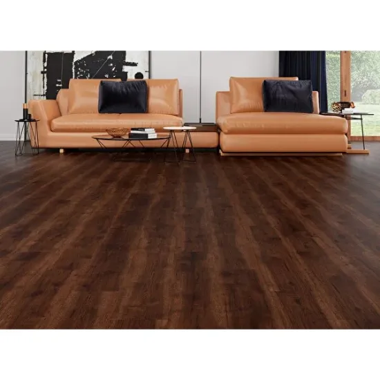 Image de Çamsan Laminant Derzli Parke 8mm Modern Rustik Ceviz 717+6cm Pervaz+şilte